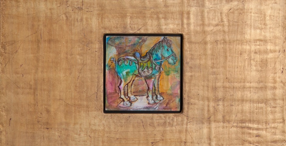 Tangpferd<br>(13 x 13 cm) mit Rahmen